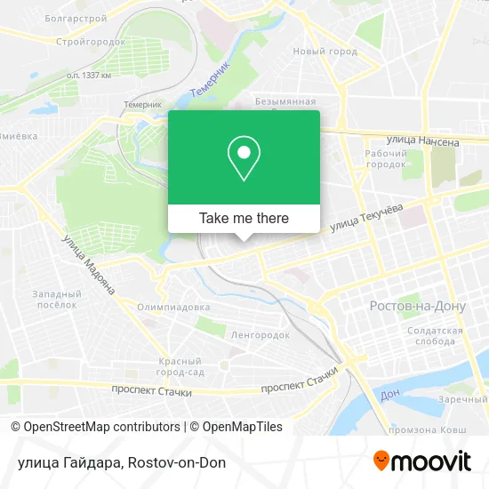 улица Гайдара map