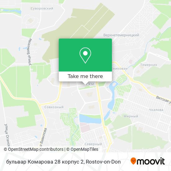бульвар Комарова 28 корпус 2 map