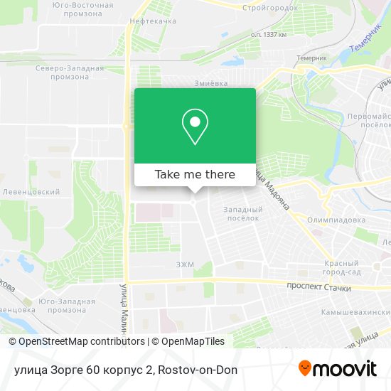 улица Зорге 60 корпус 2 map