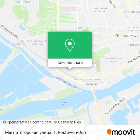 Магнитогорская улица, 1 map