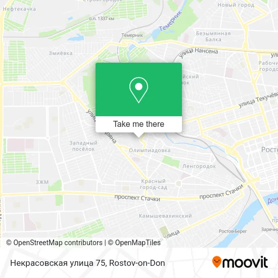 Некрасовская улица 75 map