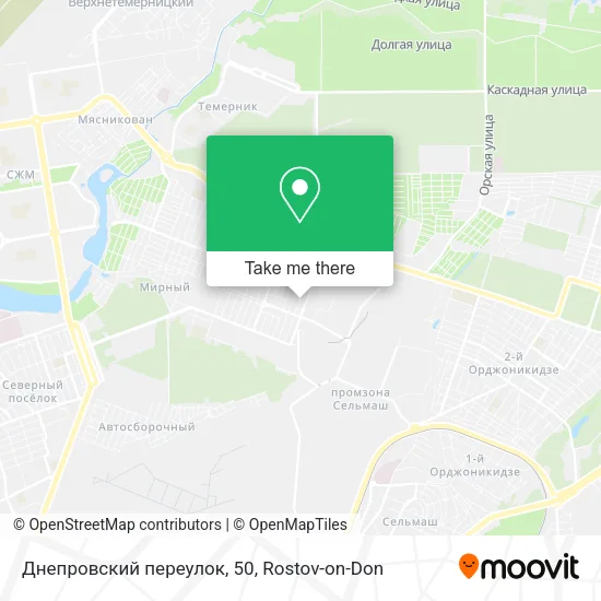 Днепровский переулок, 50 map