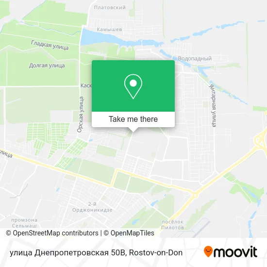 улица Днепропетровская 50В map