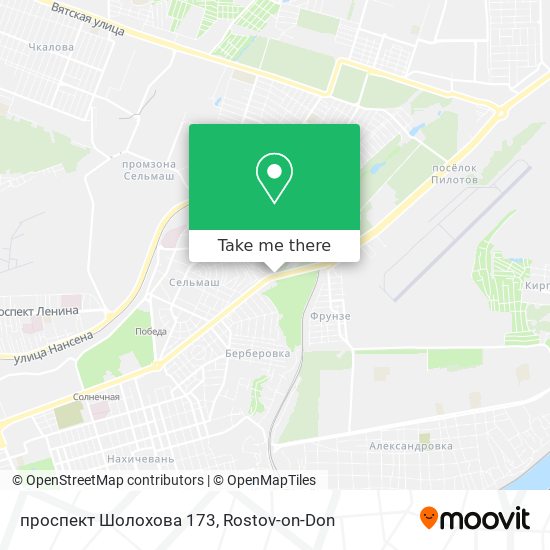 проспект Шолохова 173 map