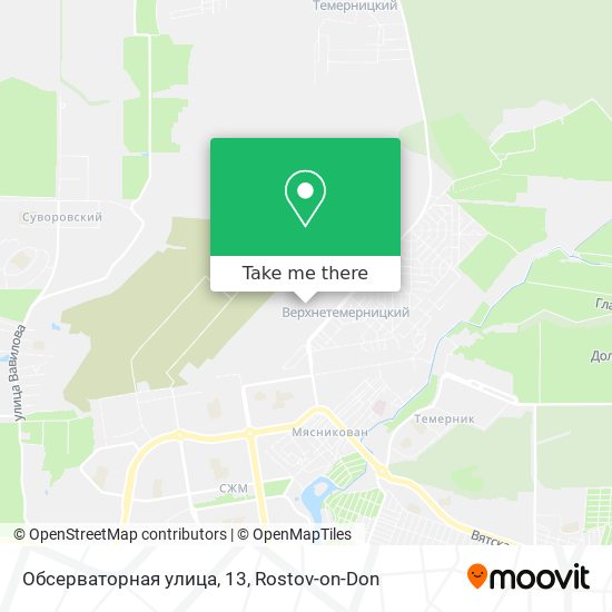 Обсерваторная улица, 13 map