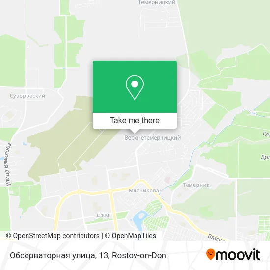 Обсерваторная улица, 13 map