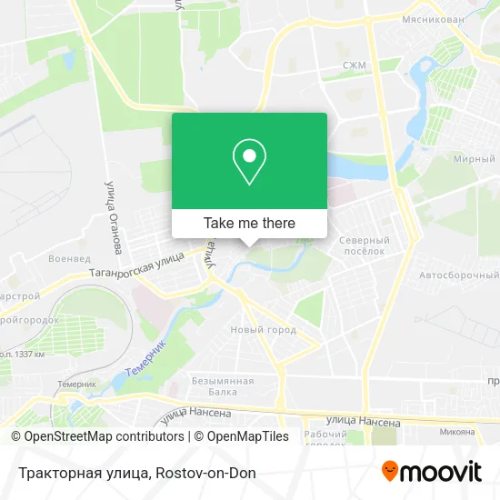 Тракторная улица map