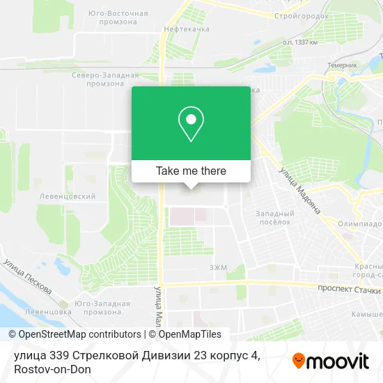 улица 339 Стрелковой Дивизии 23 корпус 4 map