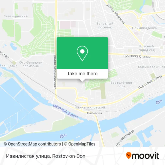 Извилистая улица map