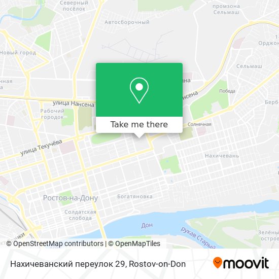 Нахичеванский переулок 29 map