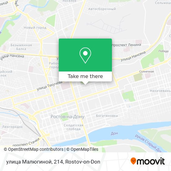 улица Малюгиной, 214 map