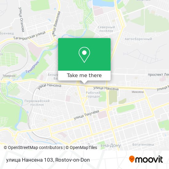 улица Нансена 103 map