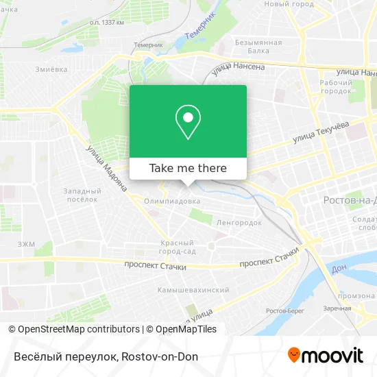 Весёлый переулок map