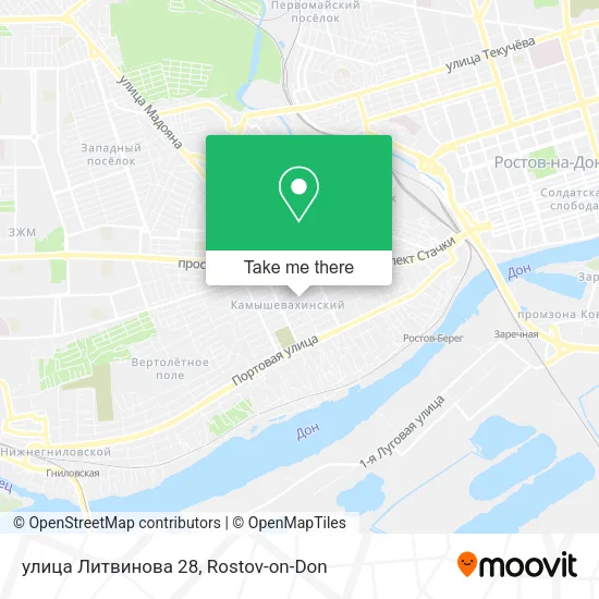 улица Литвинова 28 map