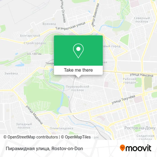 Пирамидная улица map