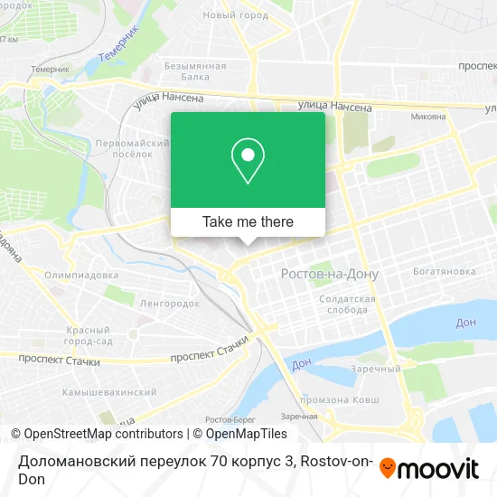 Доломановский переулок 70 корпус 3 map