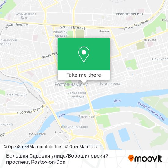 Большая Садовая улица / Ворошиловский проспект map