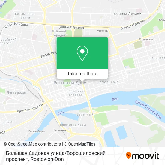 Большая Садовая улица / Ворошиловский проспект map