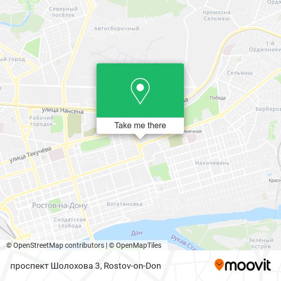 проспект Шолохова 3 map
