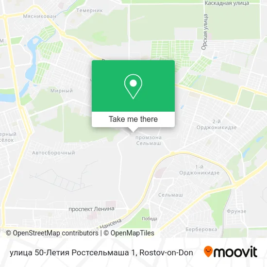 улица 50-Летия Ростсельмаша 1 map