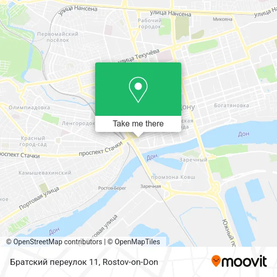 Братский переулок 11 map