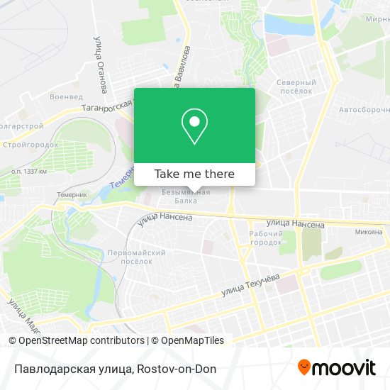 Павлодарская улица map