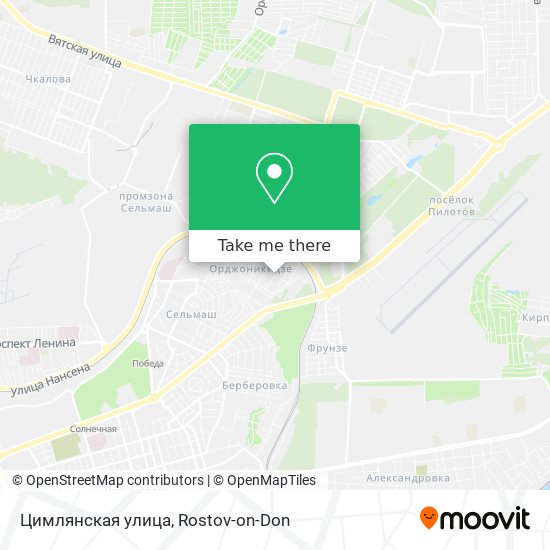 Цимлянская улица map