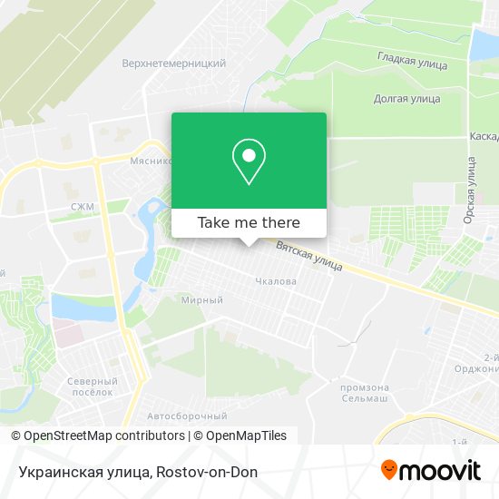 Украинская улица map