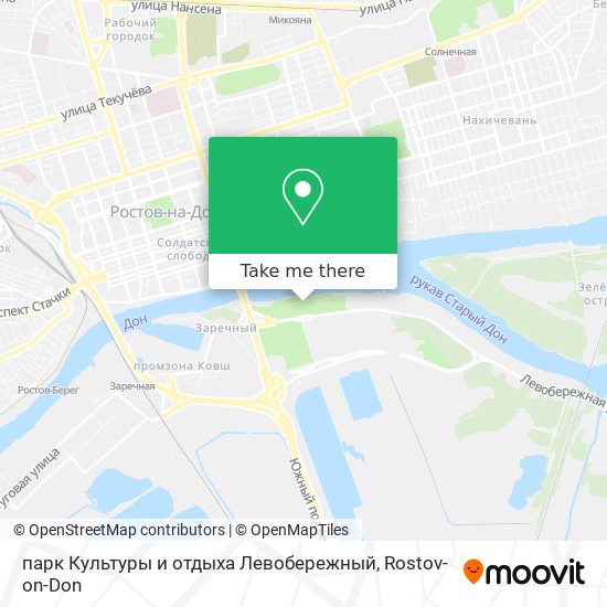 парк Культуры и отдыха Левобережный map
