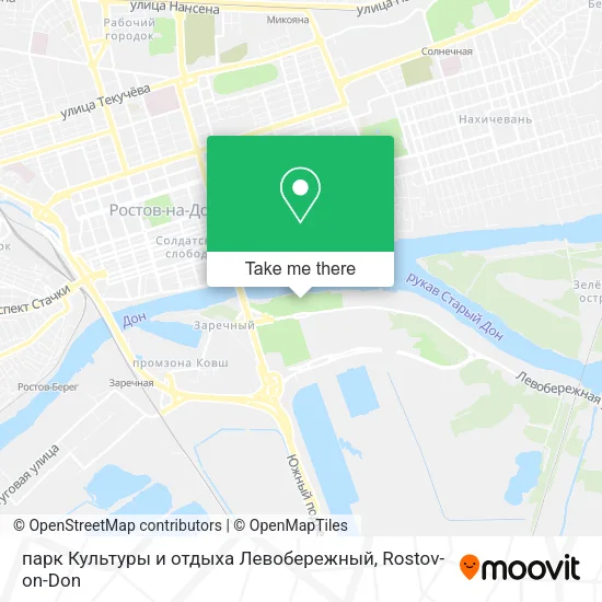 парк Культуры и отдыха Левобережный map