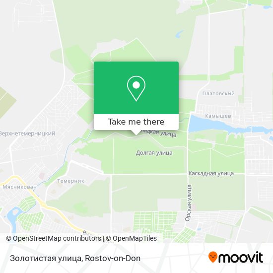 Золотистая улица map