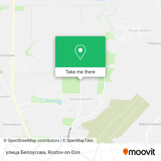 улица Белоусова map