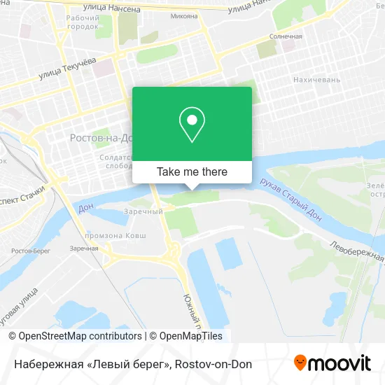 Набережная «Левый берег» map