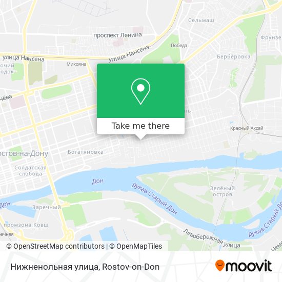 Нижненольная улица map