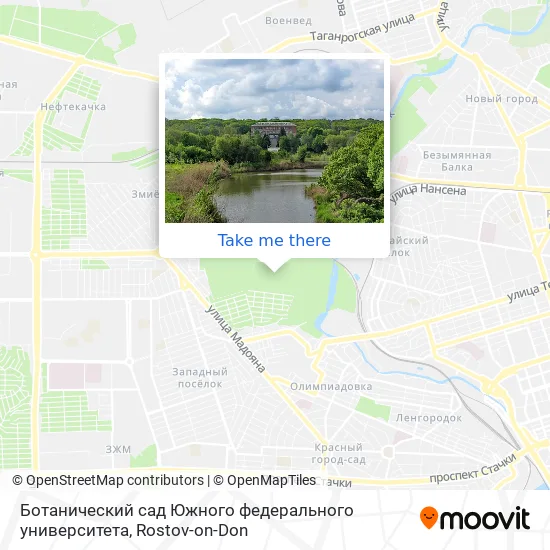 Ботанический сад Южного федерального университета map