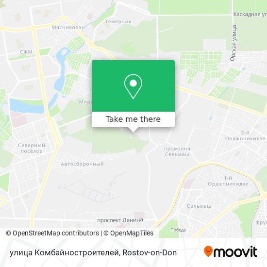 улица Комбайностроителей map