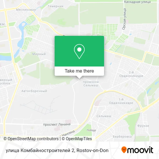 улица Комбайностроителей 2 map