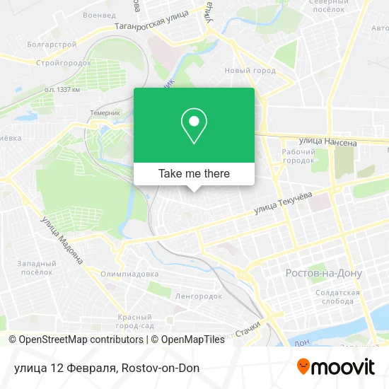 улица 12 Февраля map