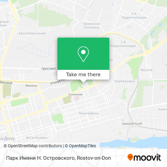 Парк Имени Н. Островского map