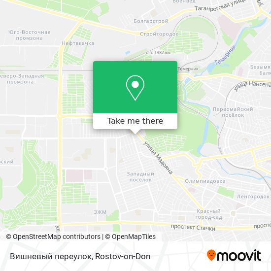 Вишневый переулок map