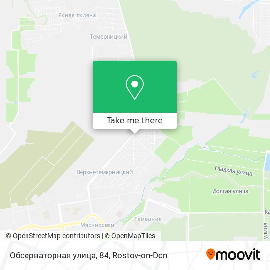 Обсерваторная улица, 84 map