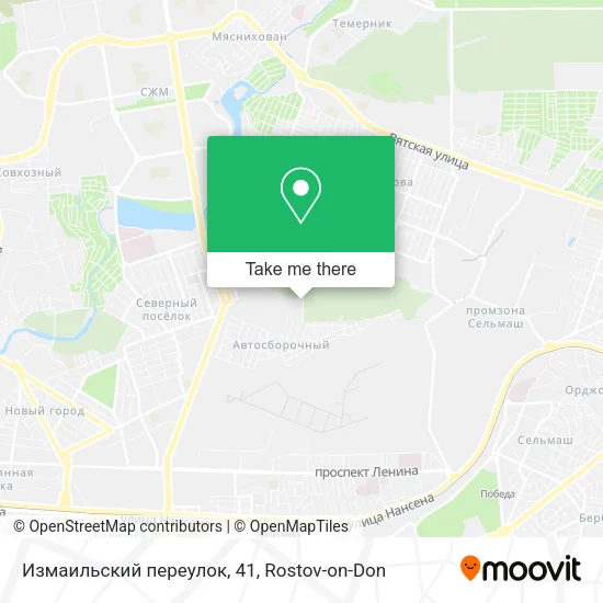 Измаильский переулок, 41 map