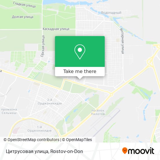Цитрусовая улица map
