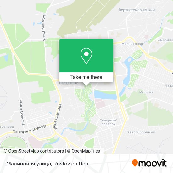 Малиновая улица map