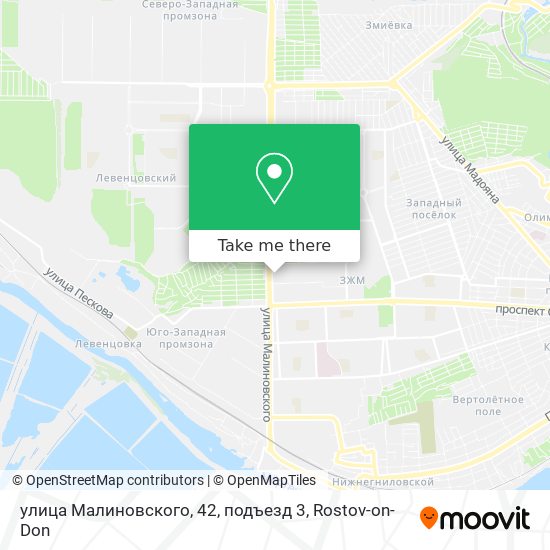 улица Малиновского, 42, подъезд 3 map
