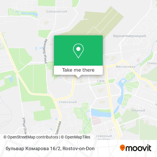 бульвар Комарова 16/2 map