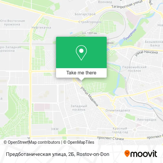 Предботаническая улица, 2Б map