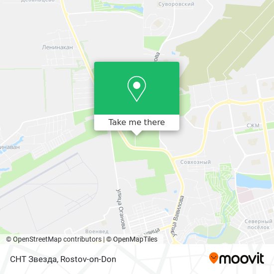 СНТ Звезда map