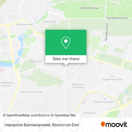 переулок Беломорский map