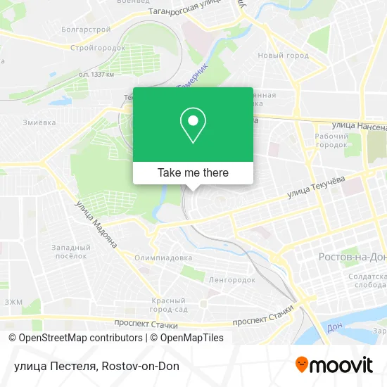 улица Пестеля map